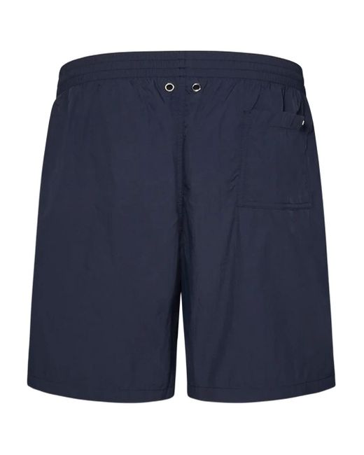 Herno Blue Drawstring Swim Shorts for men