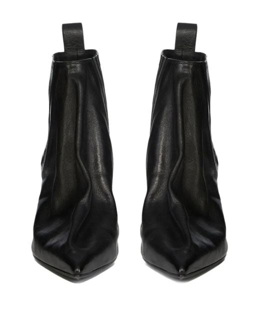 Rick Owens Black 80Mm Taco Boots