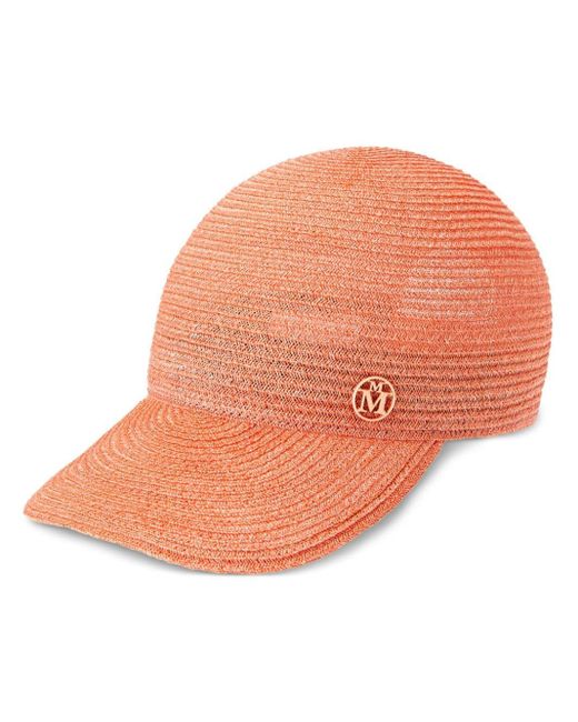 Cappello da baseball Tiger di Maison Michel in Orange