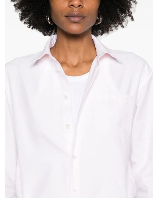 A.P.C. White Hemd Aus Bio-Baumwolle