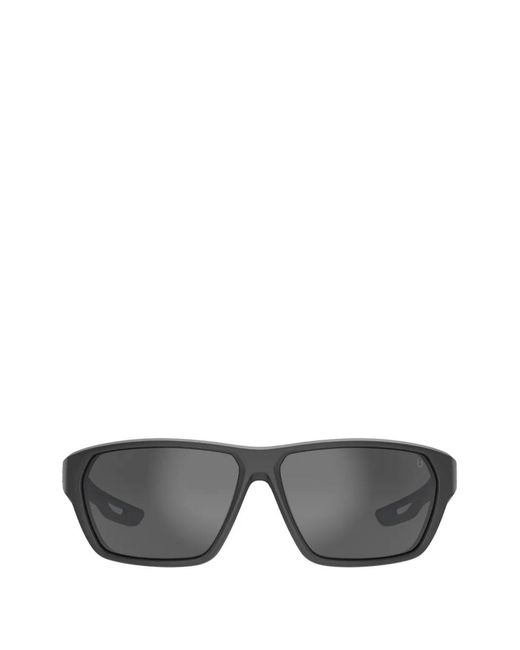 Bolle Gray Airfin Rectangle-Frame Sunglasses