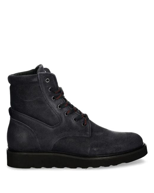 メンズ Paul Smith レースアップ アンクルブーツ Black