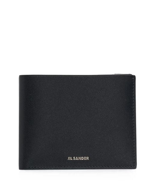 Jil Sander Black Soft Calf Leather Bifold Wallet for men
