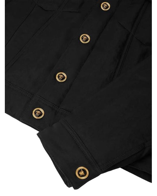 Versace Black Medusa-Button Jacket for men