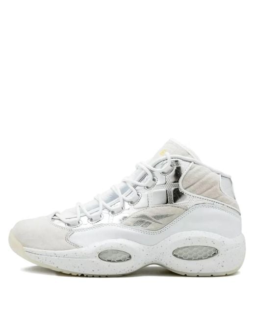 Reebok White Question Mid Bait Sneakers
