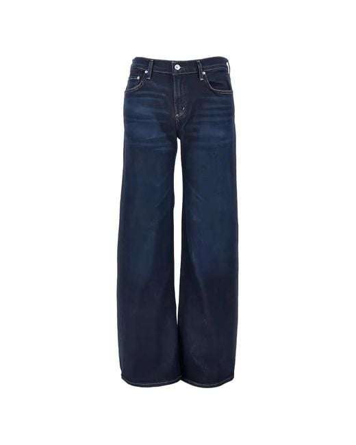 Citizens of Humanity Blue Nora Wide-Leg Jeans