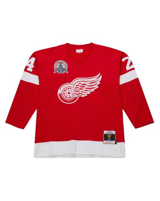 Mitchell & Ness Detroit Wings 2001/02 Chris Chelios Power Play Jersey in het Red voor heren
