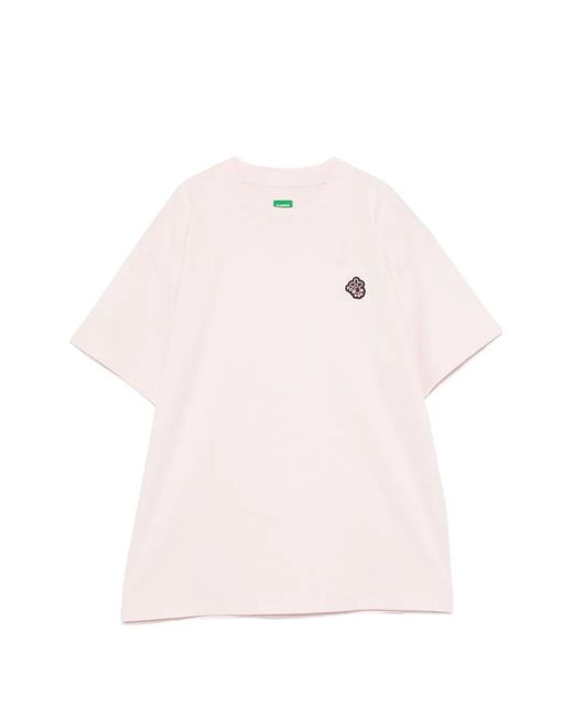 flâneur Pink Logo-Patch T-Shirt for men
