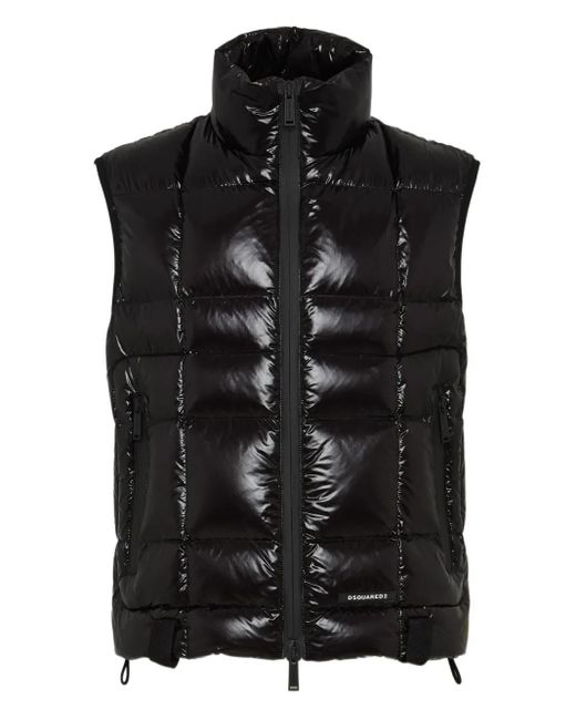 DSquared² Black 3D Gilet for men