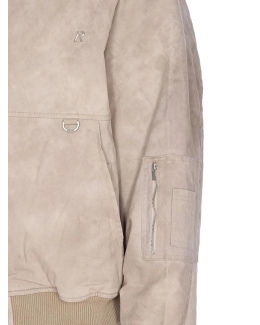 Represent Natural Hooded Padded Bomber Jacket for men