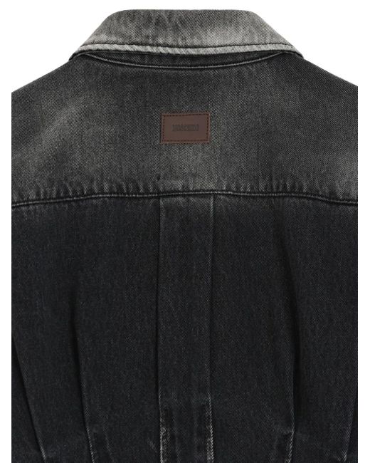 Camicia Con Chiusura Nascosta di Moschino in Black