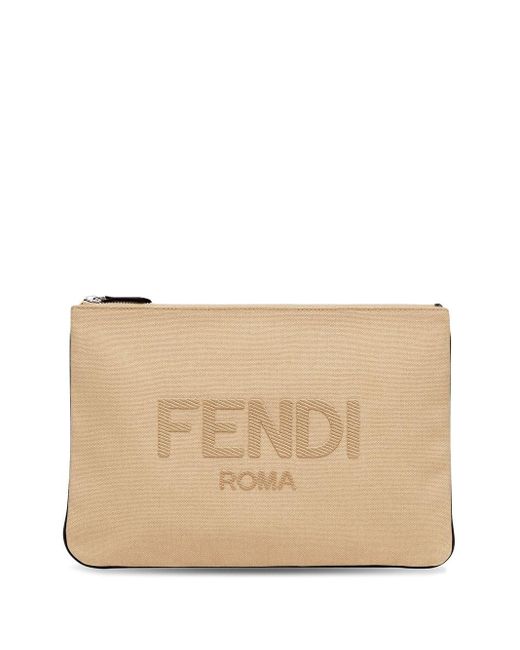 fendi logo pouch