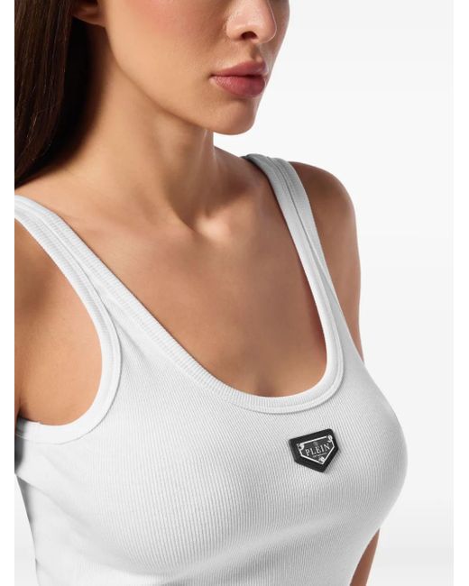 Philipp Plein リブ タンクトップ White