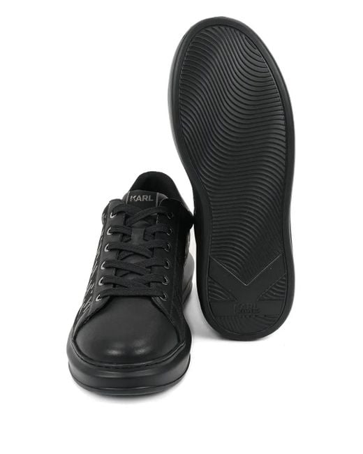 Sneakers Con Monogramma E Plateau di Karl Lagerfeld in Black da Uomo