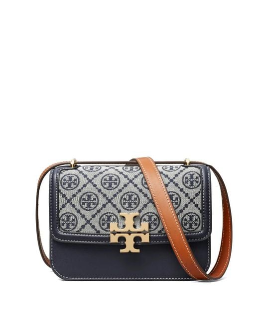 Borsa A Spalla Eleanor T Piccola di Tory Burch in Blue