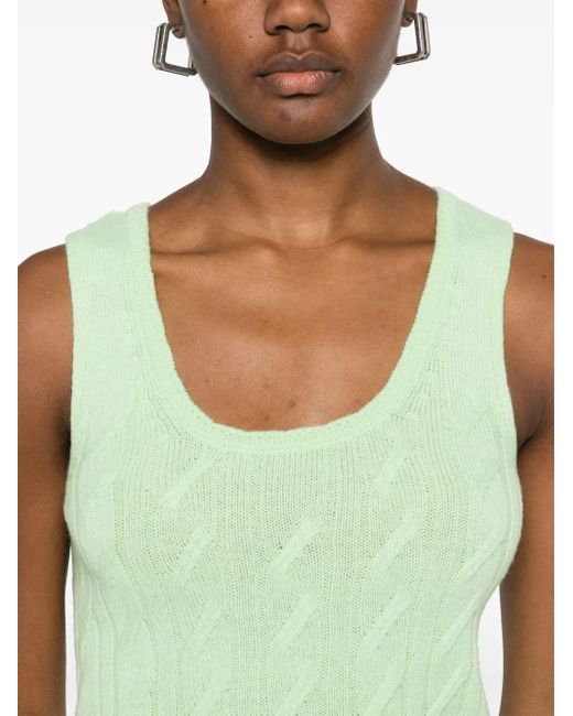 Blumarine ケーブルニット トップ Green