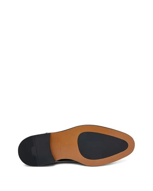 Boss Black Leather Oxford Shoes for men