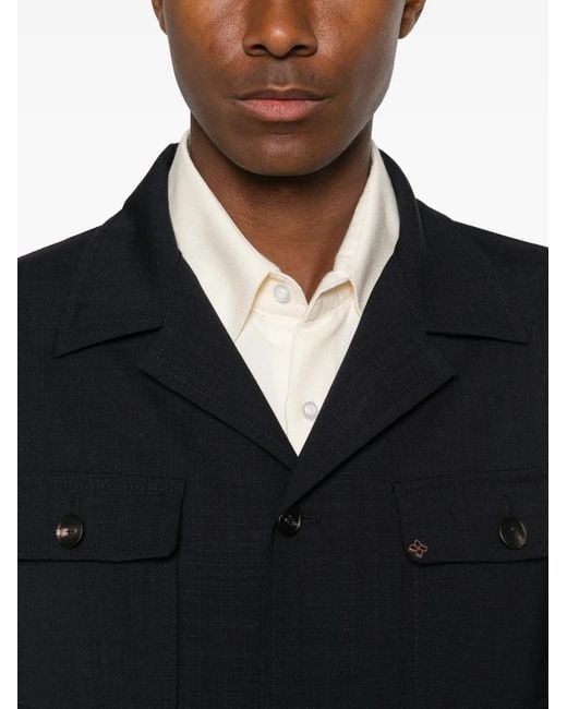 Tagliatore Black Veste À Poche À Rabat for men