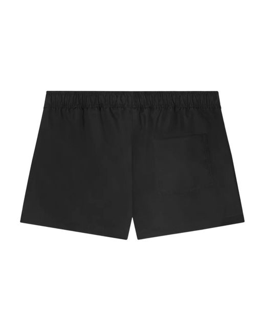 Versace Black Greca Drawstring Swim Shorts for men