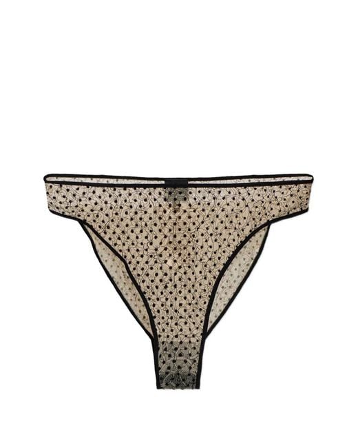 Tom Ford Natural Polka-Dot Lace Briefs