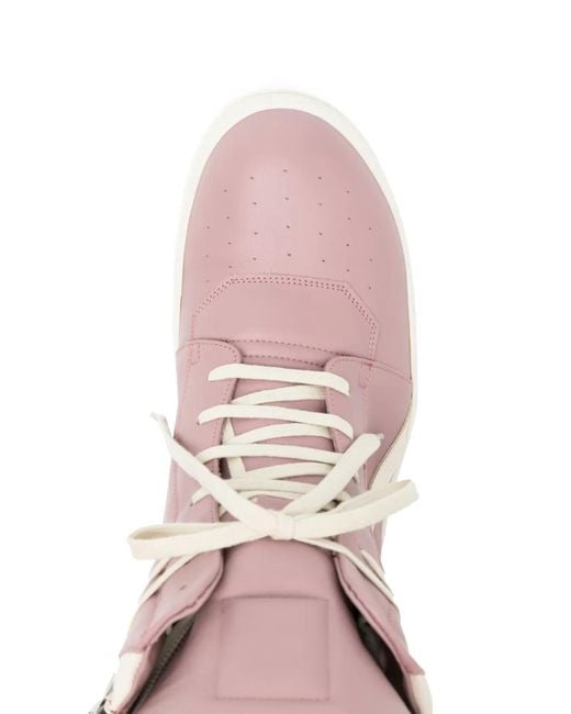 Rick Owens Geobasket Sneakers in Pink for Men | Lyst