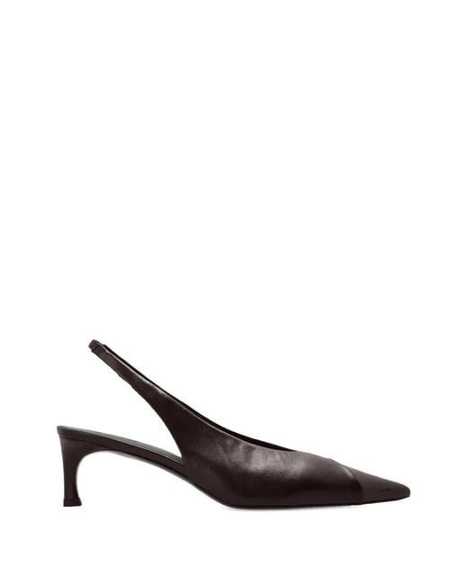 ROTATE BIRGER CHRISTENSEN White Cap-Toe Slingback Pumps