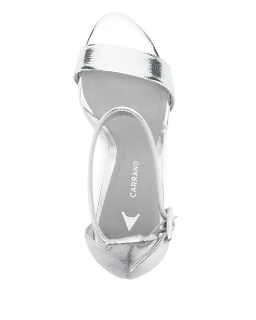 Carrano White 90Mm Leather Sandals