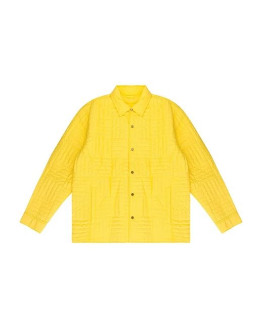 Giacca-Camicia Reversibile di Aimé Leon Dore in Yellow da Uomo