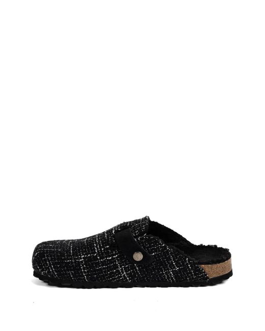 Faliero Sarti Black Mules À Boucle