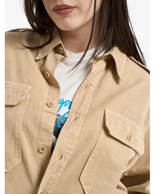 Roy Rogers Natural Buttoned Pocket Shirt