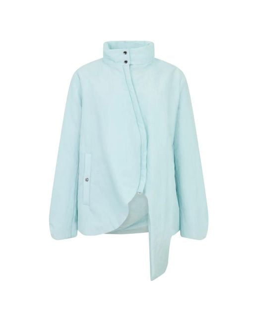 Herno Blue Asymmetric Lightweight Jacket