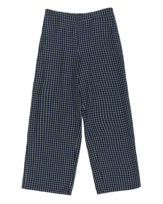 Bimba Y Lola チェック ストレートパンツ Blue