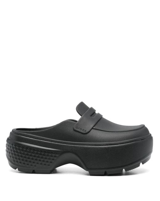 CROCSTM Black 65Mm Stomp Slippers