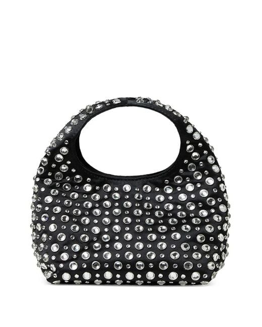 Loeffler Randall Black Magnetic-Fastening Mini Tote Bag