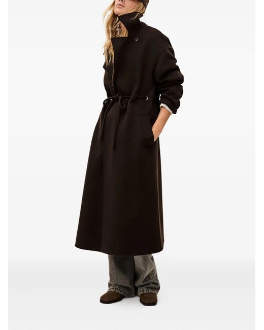 Ba&sh Black Kate Tie-Waist Coat