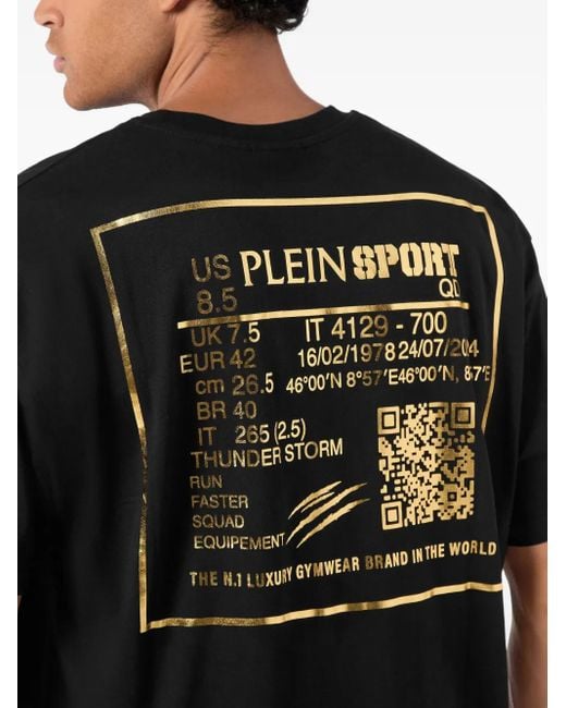 Philipp Plein Black Detail Cotton T-Shirt for men