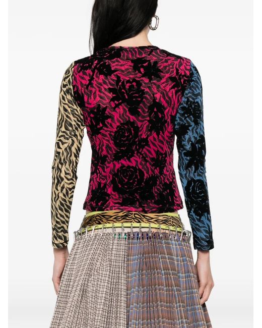 Chopova Lowena Red Totally Tiger Top