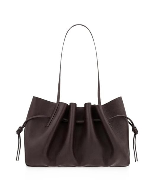 Yuzefi White Scallop Leather Shoulder Bag