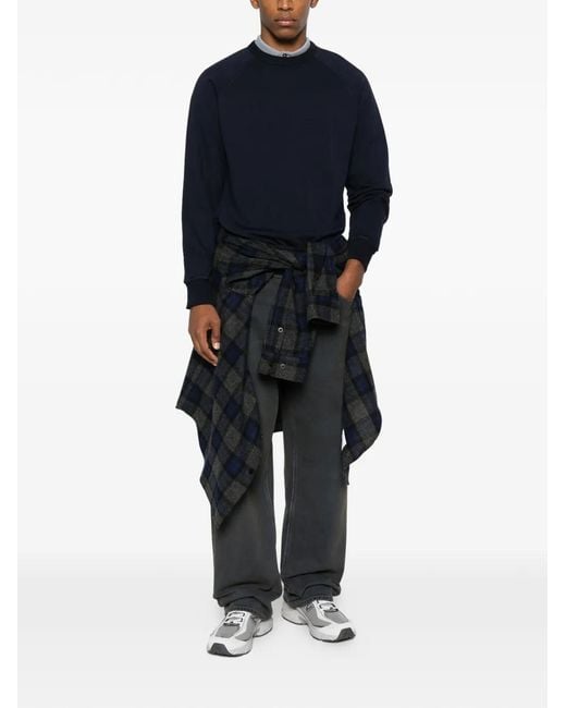 In The Box Blue Crew-Neck Sweatshirt for men