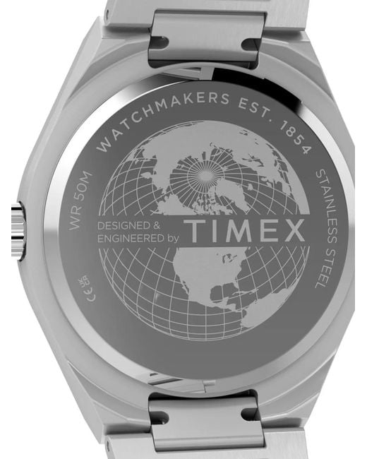Timex Gray Q Gmt 38Mm Watch for men