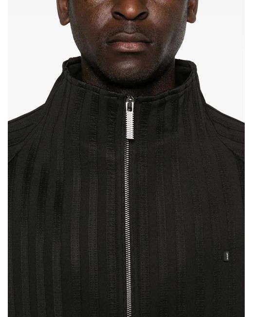 Chaqueta A Rayas Con Cremallera MADFRENZY de hombre de color Black