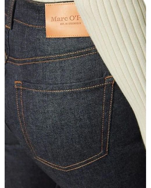 Marc O' Polo Blue Contrast-Stitching Jeans