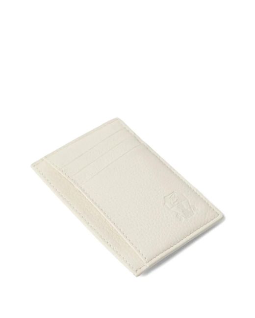 Brunello Cucinelli Natural Logo-Debossed Cardholder for men
