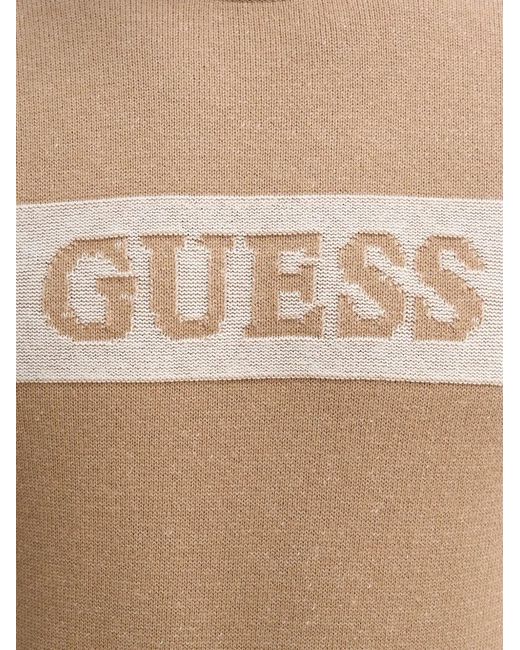 Guess Blue Logo-Detail Sweater for men