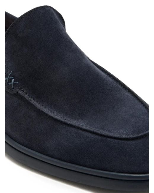 Forsa Blue Austin Round-Toe Loafers for men