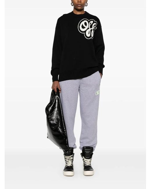 Off-White c/o Virgil Abloh Black Hand-Drawn Script Sweater