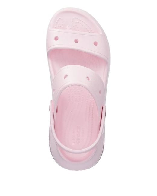 CROCSTM Pink Platform Strap Sandals