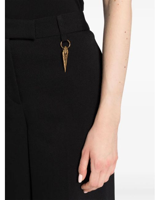 Roberto Cavalli Black Straight-Leg Trousers