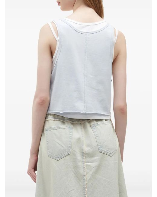 Musium Div. レイヤード トップ White