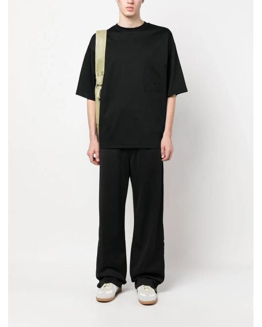 Lanvin Black Press-Stud Track Pants for men